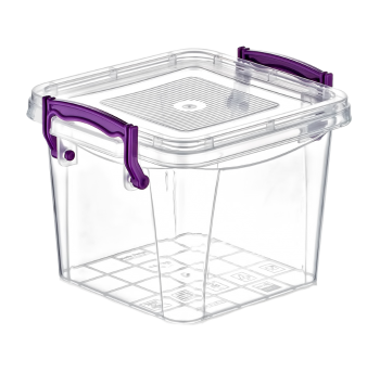 Контейнер на защелках глубокий 2,4 л прозрачный