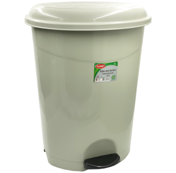 Ведро для мусора с педалью Planet №5 50 л серое