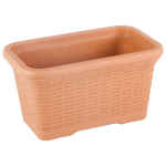 Горшок для цветов балконный Wire 6,5 л терракотовый