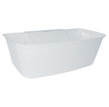 Мусорник для кухни навесной белый