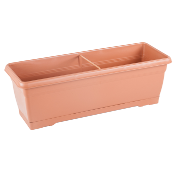 Горшок для цветов балконный Villa 10 л терракотовый