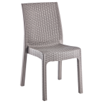 Стілець Irak Plastik Delux під ротанг сірий
