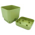 Горшок для цветов квадратный Begonya 2,3 л зелёный
