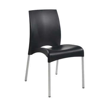 Стілець Papatya Vital-S чорний 09 алюмінієві ніжки