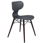 Стілець Papatya Yugo-S Wox антрацит, ніжки бук венге лак