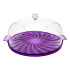 Тортовница Кристалл фиолетовая