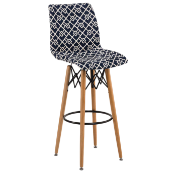 Стул барный Tilia Laser-V ножки буковые, сиденье с тканью ARTCLASS 805