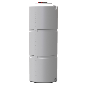 Емкость 2000 л узкая вертикальная крышка с клапаном белая Viger