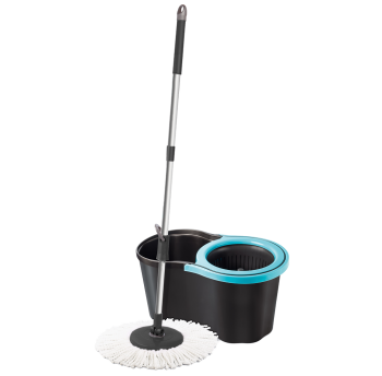 Набір для прибирання Planet Spin Mop Joy 16 л чорний - синій