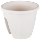 Горщик для квітів на перила Emerald 7,5 л біло-сірий