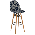 Стілець барний Tilia Eos-V сидіння з тканиною, ніжки букові ARTCLASS 805