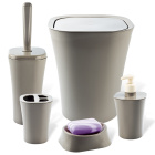 Набір для ванної кімнати Planet Papillon 5 предметів латте