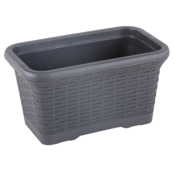 Горщик для квітів балконний Wire 6,5 л антрацитовий