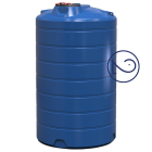 Емкость 4000 л две горловины вертикальная синяя