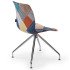 Стілець Tilia Lazer-Z сидіння з тканиною, ніжки металеві PATCHWORK