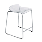 Стілець барний Papatya X-Treme Sled прозоро-чистий