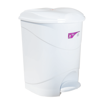 Ведро для мусора с педалью Irak Plastik Bella №1 12л белое