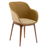 Крісло Tilia Shell-W Pad ніжки букові, сидіння з тканиною PIED DE POULE 04 Крісло Tilia Shell-W Pad ніжки букові, сидіння з тканиною PIED DE POULE 04