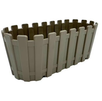 Горщик для квітів балконний Akasya 3 л сіро-коричневий