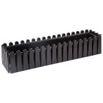 Горщик для квітів балконний Istanbul 14 л чорний