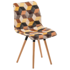 Стілець Tilia Laser-N ніжки букові, сидіння з тканиною SIESTA 301