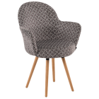 Крісло Tilia Gora-N ніжки букові, сидіння з тканиною ARTCLASS 802