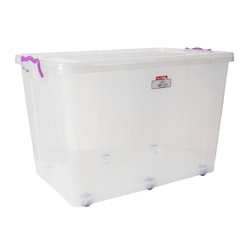 Контейнер на колесах Irak Plastik 60 л прозрачный