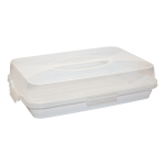 Тортовница прямоугольная белая