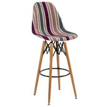 Стілець барний Tilia Eos-V сидіння з тканиною, ніжки букові ARTCLASS 903