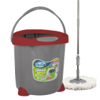Набор для уборки Planet Spin Mop Joker 15 л серый с красным