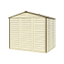 Сарай пластиковый StoreAll 245x168x220 см слоновая кость, коричневая крыша