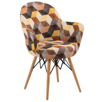 Кресло Tilia Gora-V ножки буковые, сиденье с тканью SIESTA 301