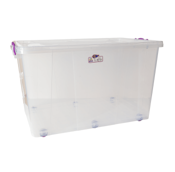 Контейнер на колесах Irak Plastik 80 л прозорий