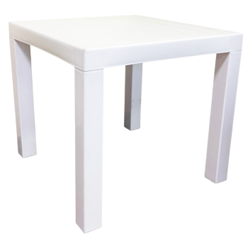 Стіл до шезлонга білий Papatya