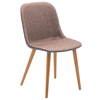 Стул Tilia Shell-N Pad ножки буковые, сидение с тканью pied de poule-02