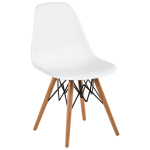 Стул Tilia Eos-V ножки буковые белая слоновая кость - белая слоновая кость Стул Tilia Eos-V ножки буковые белая слоновая кость - белая слоновая кость