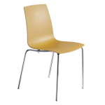 Стілець Papatya X-Treme S матовий жовтий, низ хром Стілець Papatya X-Treme S матовий жовтий, низ хром