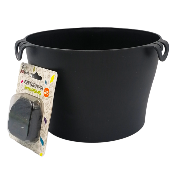 Горшок для цветов Gardenya Makreme 4,7 л антрацитовый