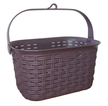 Корзина для прищепок под ротанг 2,9 л фиолетовая
