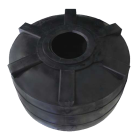 Емкость 10000 л вертикальная двухслойная черного цвета