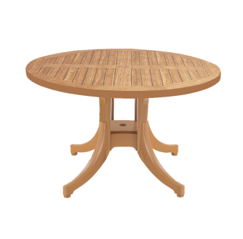 Стол круглый Papatya Дива плюс 120 тик под дерево