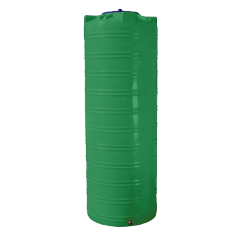 Емкость 1000 л узкая вертикальная двухслойная зеленая