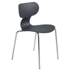 Стілець Papatya Yugo-S антрацит, ніжки катафорез антрацит