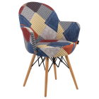 Крісло Tilia Gora-V ніжки букові, сидіння з тканиною PATCHWORK