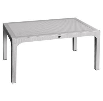 Стіл Irak Plastik Olympia 90x150 під ротанг сірий
