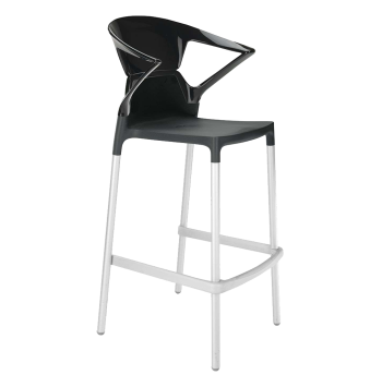 Барне крісло Papatya Ego-K чорне сидіння, верх чорний