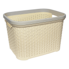 Кошик для білизни під ротанг 35 л бежевий