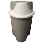 Ведро для мусора Planet Twist 23 л серый - крем