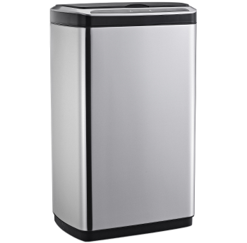 Сенсорное мусорное ведро JAH 30 л прямоугольное с внутренним ведром серебряный металлик