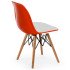 Стул Tilia Eos-V ножки буковые оранжевый - белая слоновая кость